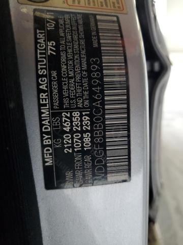 WDDGF8BB0CA649893 - 2012 MERCEDES-BENZ C 300 4MATIC SILVER photo 12