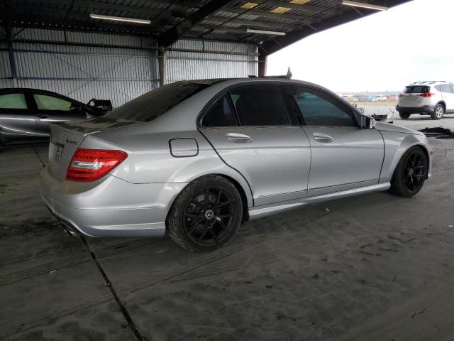WDDGF8BB0CA649893 - 2012 MERCEDES-BENZ C 300 4MATIC SILVER photo 3
