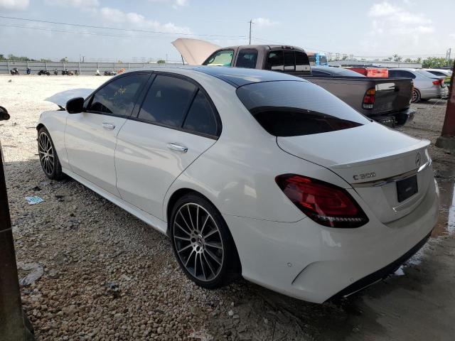 55SWF8DB7LU325154 - 2020 MERCEDES-BENZ C 300 WHITE photo 2