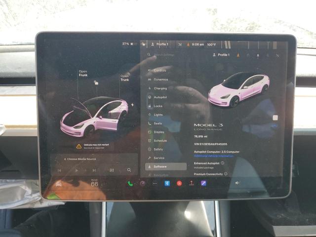 5YJ3E1EA9JF045205 - 2018 TESLA MODEL 3 GRAY photo 9