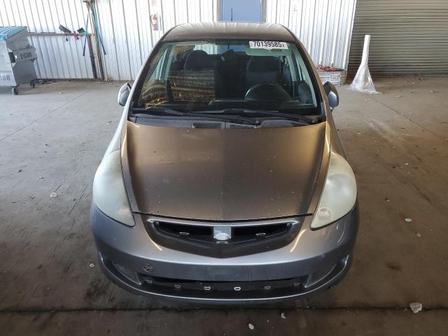 JHMGD38647S041306 - 2007 HONDA FIT S SILVER photo 5