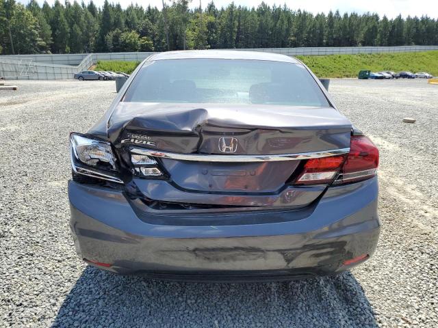 19XFB2F59EE033242 - 2014 HONDA CIVIC LX GRAY photo 6