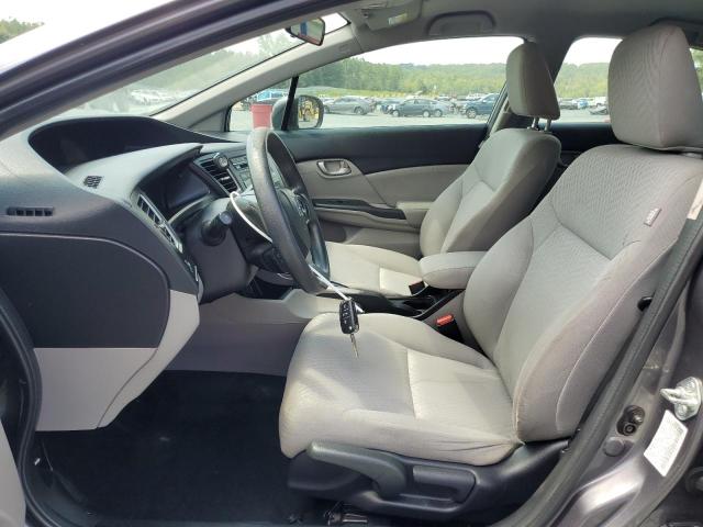 19XFB2F59EE033242 - 2014 HONDA CIVIC LX GRAY photo 7