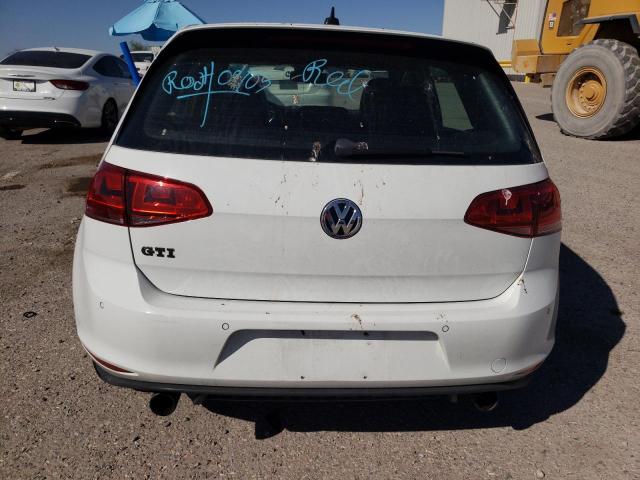 3VW4T7AU9GM004281 - 2016 VOLKSWAGEN GTI S/SE WHITE photo 6