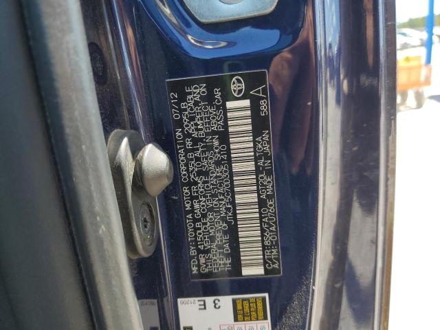 JTKJF5C70D3051410 - 2013 TOYOTA SCION TC BLACK photo 13