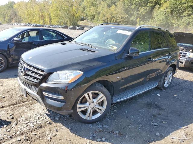 4JGDA5HB5CA025861 - 2012 MERCEDES-BENZ ML 350 4MATIC BLACK photo 1