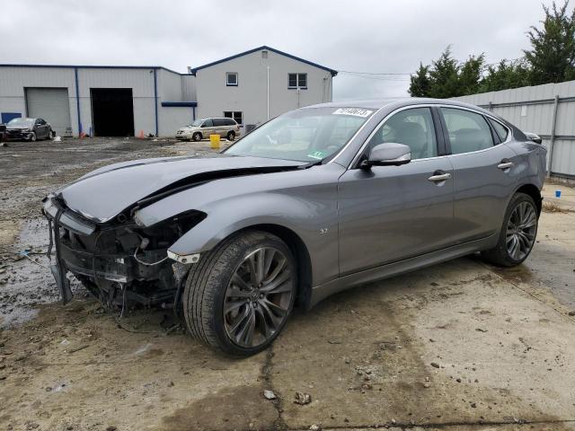 JN1BY1ARXJM220375 - 2018 INFINITI Q70 3.7 LUXE GRAY photo 1