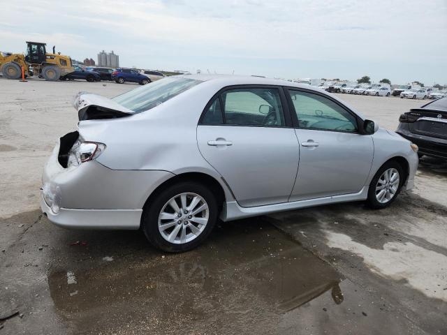 1NXBU4EE5AZ220992 - 2010 TOYOTA COROLLA BASE SILVER photo 3