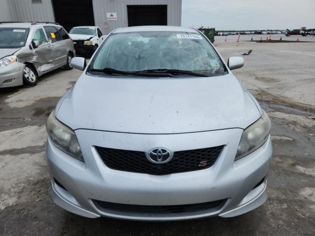 1NXBU4EE5AZ220992 - 2010 TOYOTA COROLLA BASE SILVER photo 5