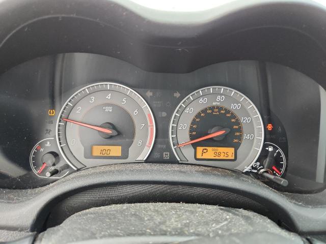 1NXBU4EE5AZ220992 - 2010 TOYOTA COROLLA BASE SILVER photo 9