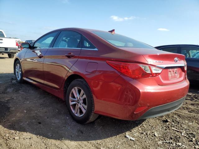 5NPEB4AC4EH940845 - 2014 HYUNDAI SONATA GLS RED photo 2