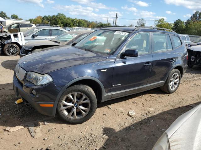 WBXPC93409WJ26350 - 2009 BMW X3 XDRIVE30I BLUE photo 1