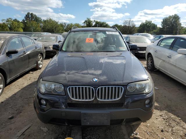 WBXPC93409WJ26350 - 2009 BMW X3 XDRIVE30I BLUE photo 5