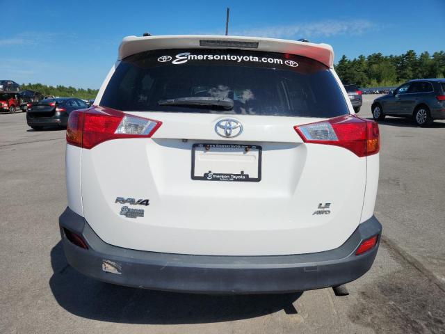 JTMBFREV7D5001512 - 2013 TOYOTA RAV4 LE WHITE photo 6