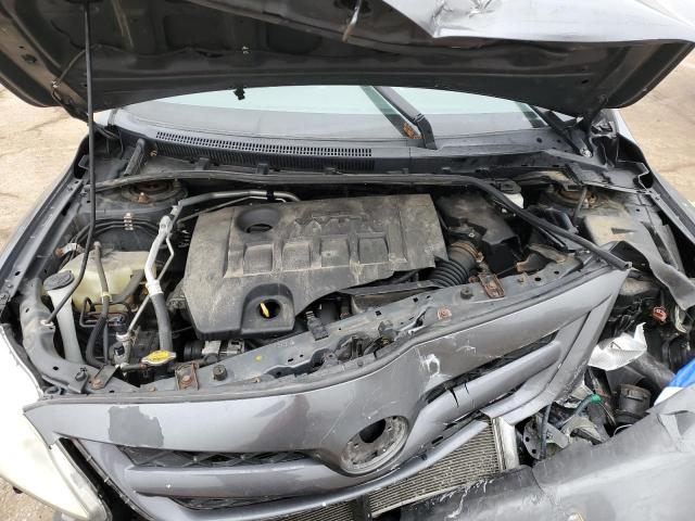 2T1BU4EE9BC582956 - 2011 TOYOTA COROLLA LE BASE GRAY photo 11