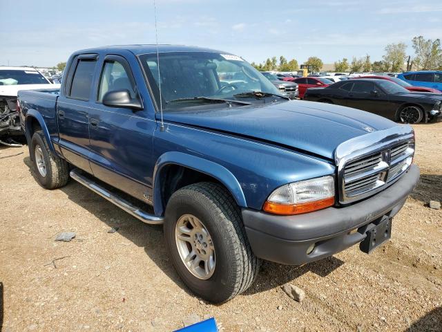 1D7HG38K54S525268 - 2004 DODGE DAKOTA QUAD SPORT BLUE photo 4