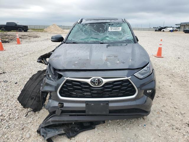 5TDGZRAH2LS004257 - 2020 TOYOTA HIGHLANDER XLE GRAY photo 5