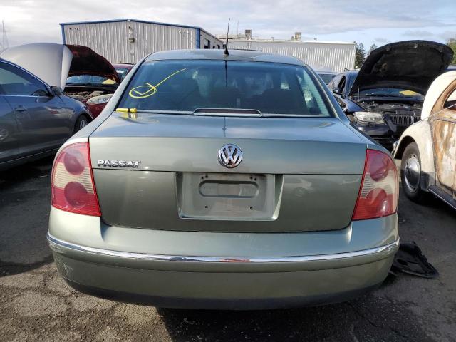 WVWPD63B42P139030 - 2002 VOLKSWAGEN PASSAT GLS GREEN photo 6