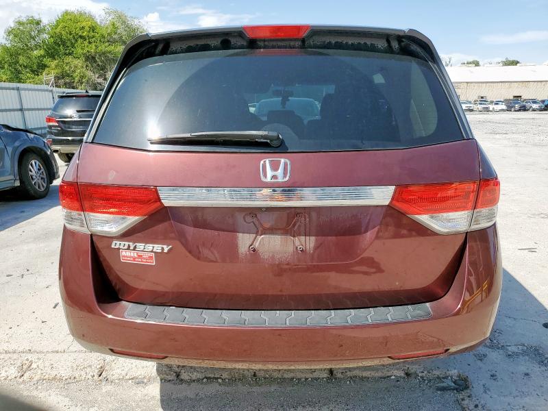 5FNRL5H47GB086227 - 2016 HONDA ODYSSEY EX MAROON photo 6