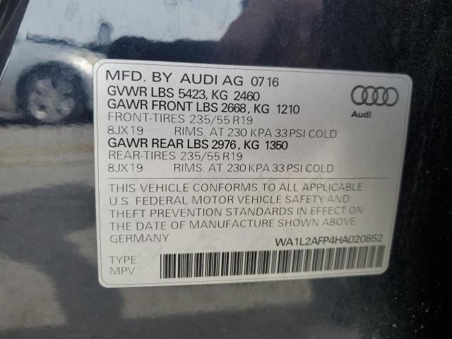 WA1L2AFP4HA020852 - 2017 AUDI Q5 PREMIUM PLUS Чорний фото 13