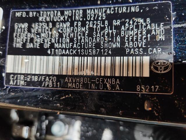 4T1DAACK1SU587124 - 2025 TOYOTA CAMRY XSE 黑色 照片 12