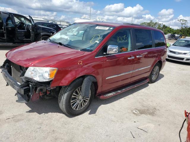 2C4RC1CG8ER303456 - 2014 CHRYSLER TOWN & COU TOURING L RED photo 1