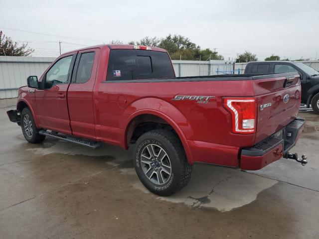 1FTFX1EF1FFD11709 - 2015 FORD F150 SUPER CAB MAROON photo 2