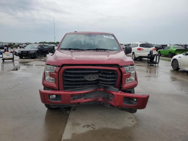 1FTFX1EF1FFD11709 - 2015 FORD F150 SUPER CAB MAROON photo 5