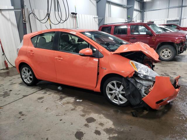 JTDKDTB39D1050191 - 2013 TOYOTA PRIUS C ORANGE photo 4