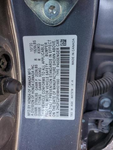 2HGFC2F85MH501690 - 2021 HONDA CIVIC SPORT Boz foto 12