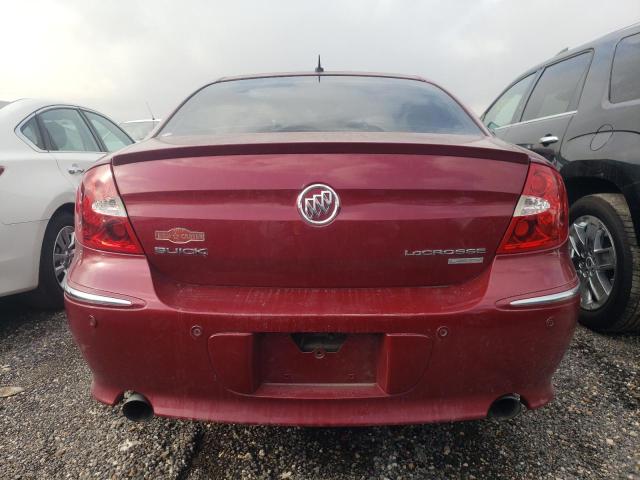 2G4WN58C781210758 - 2008 BUICK LACROSSE SUPER SERIES RED photo 6