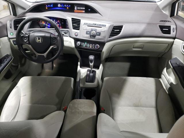 19XFB2F52CE030048 - 2012 HONDA CIVIC LX WHITE photo 8
