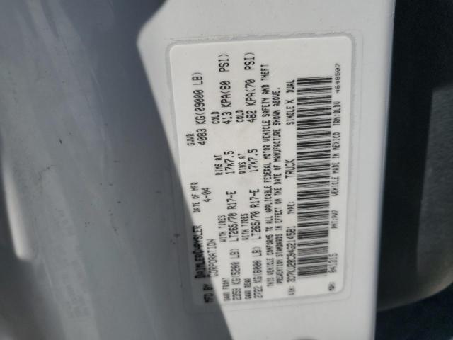 3D7KU28C94G214581 - 2004 DODGE RAM 2500 ST Weiß Foto 12