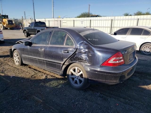 WDBRF92H97F902519 - 2007 MERCEDES-BENZ C 280 4MATIC BLUE photo 2