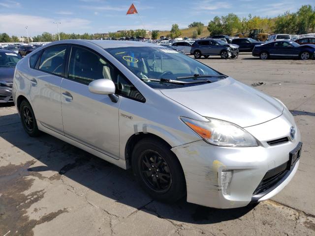 JTDKN3DU4D5570374 - 2013 TOYOTA PRIUS SILVER photo 4