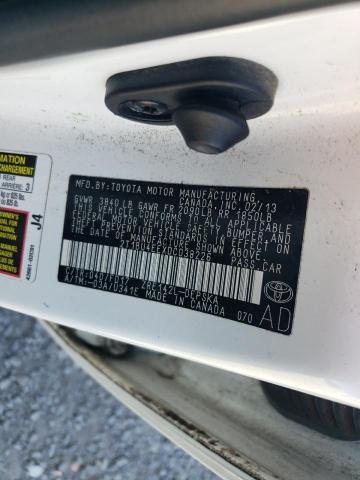 2T1BU4EEXDC038226 - 2013 TOYOTA COROLLA BASE თეთრი ფოტო 12