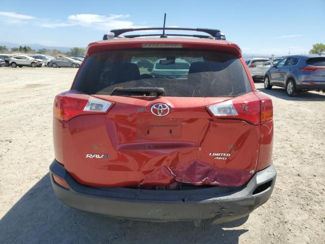 2T3DFREV2FW367950 - 2015 TOYOTA RAV4 LIMITED RED photo 6
