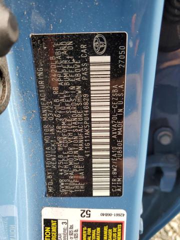 4T1G11AK5PU146829 - 2023 TOYOTA CAMRY SE NIGHT SHADE BLUE photo 13