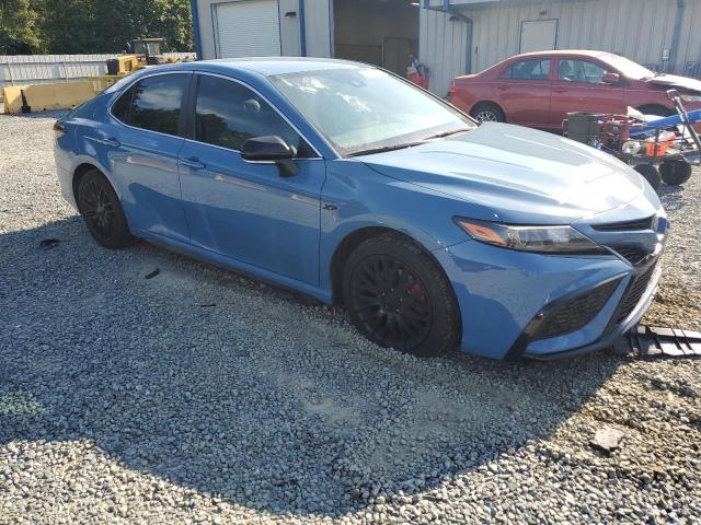 4T1G11AK5PU146829 - 2023 TOYOTA CAMRY SE NIGHT SHADE BLUE photo 4
