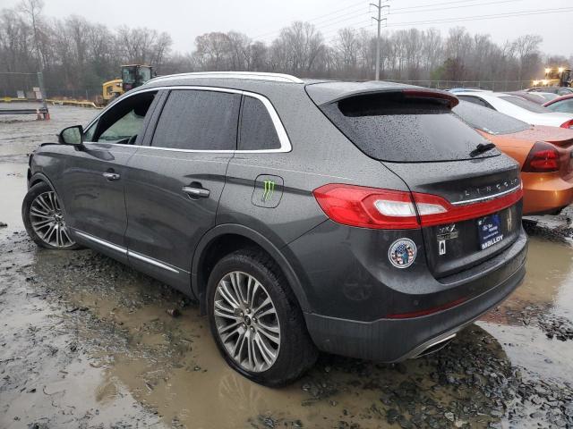 2LMPJ6LR1JBL13986 - 2018 LINCOLN MKX RESERVE Մոխրագույն լուսանկար 2