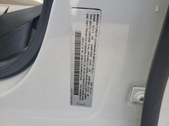 3VWLX7AJ5BM367398 - 2011 VOLKSWAGEN JETTA SEL Ağ foto 12