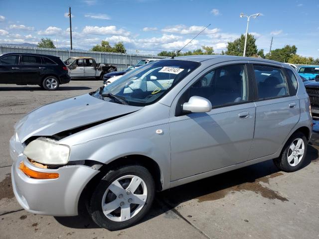 KL1TD66666B602521 - 2006 CHEVROLET AVEO BASE SILVER photo 1