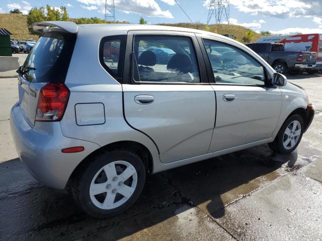 KL1TD66666B602521 - 2006 CHEVROLET AVEO BASE SILVER photo 3