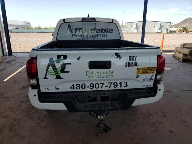 3TMCZ5ANXNM454805 - 2022 TOYOTA TACOMA DOUBLE CAB WHITE photo 6