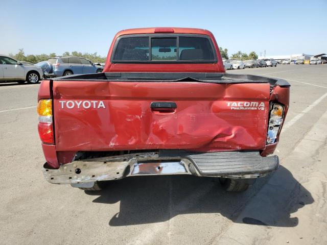 5TEGN92N13Z167808 - 2003 TOYOTA TACOMA DOUBLE CAB PRERUNNER RED photo 6