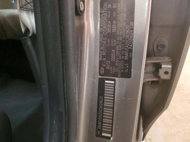 KNAFU5A20C5619620 - 2012 KIA FORTE EX 灰色 照片 12