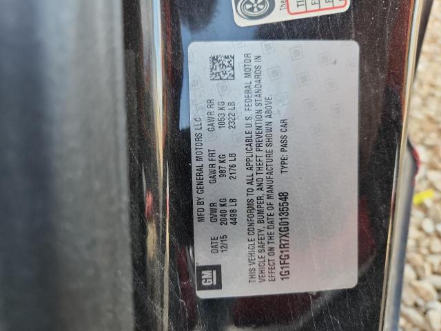 1G1FG1R7XG0135548 - 2016 CHEVROLET CAMARO SS 黑色 照片 13