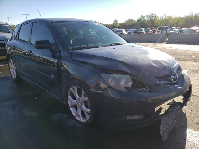 JM1BK344971773555 - 2007 MAZDA 3 HATCHBACK BLACK photo 4