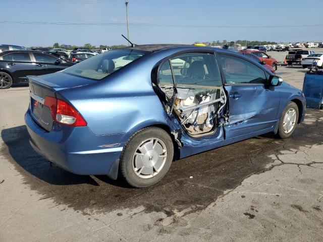 JHMFA362X9S001156 - 2009 HONDA CIVIC HYBRID BLUE photo 3