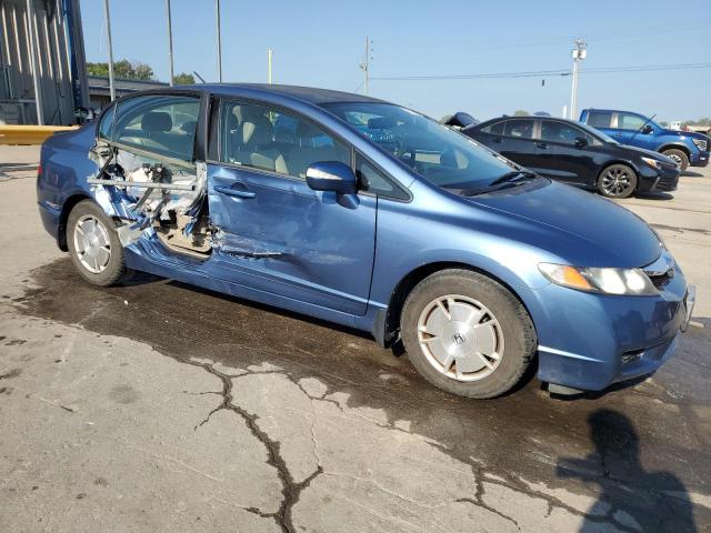 JHMFA362X9S001156 - 2009 HONDA CIVIC HYBRID BLUE photo 4